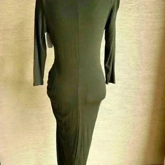 NWT! The Vanity Room Ruched Asymmetrical Dress - Picture 4 of 9